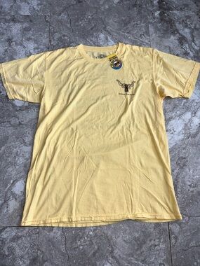The Duck Company Jackson Hole Rodeo Men's Graphic T Shirt Yellow NWT LG